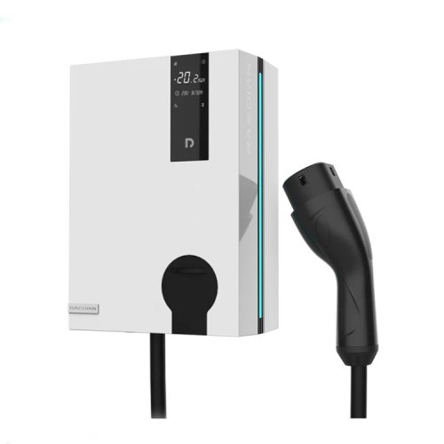 Raedian NEO 11kW AC Wallbox - elektromos autó fali töltő | 11kW - 3x16A | Type 2 kábel | Applikációs és RFID kártyás irányítás - Fehér